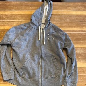Nike Heather Gray Full-Zip Hoodie